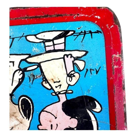 Vintage 1958 Peanuts Snoopy Lucy Lunchbox Featuring Comic Strip Graphics READ - Picture 15 of 16